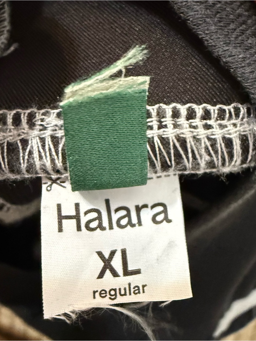 Halara Wide Leg Jeans Womens XL Reg Black Wash Striped High Rise Stretch Pants - Picture 5 of 8